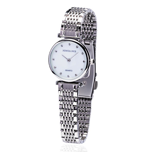 Silver Diamond Numeral Ladies Watch